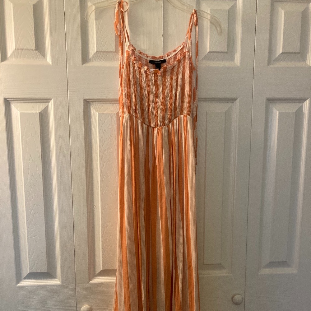 Orange maxi dress - NWT